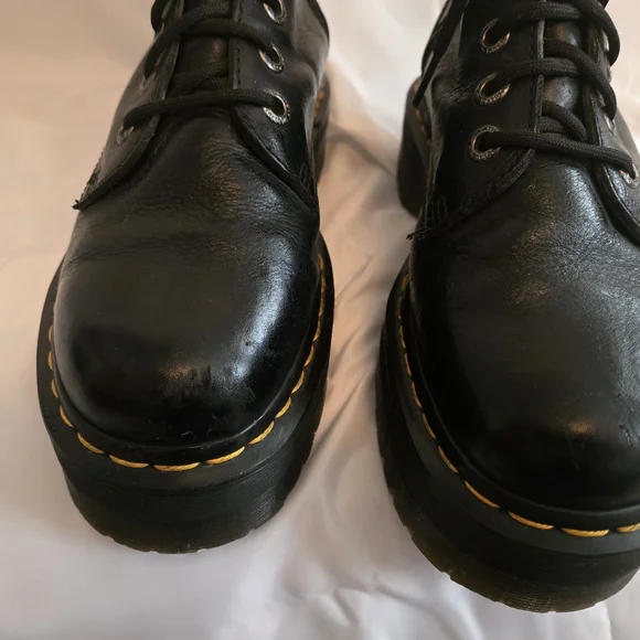 Dr. Martens Jadon Black Leather Lace-Up Boots - Picture 4 of 5